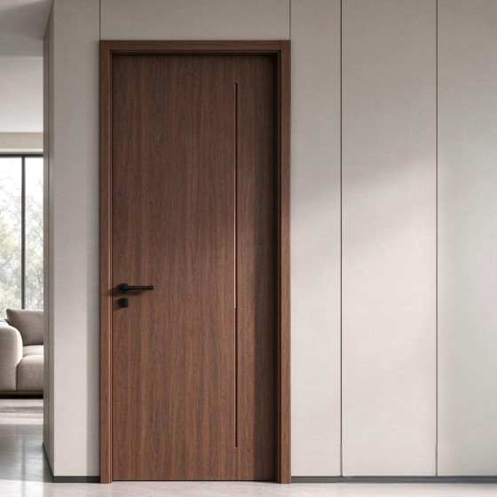 Solid Interior Wooden Door KD-S820