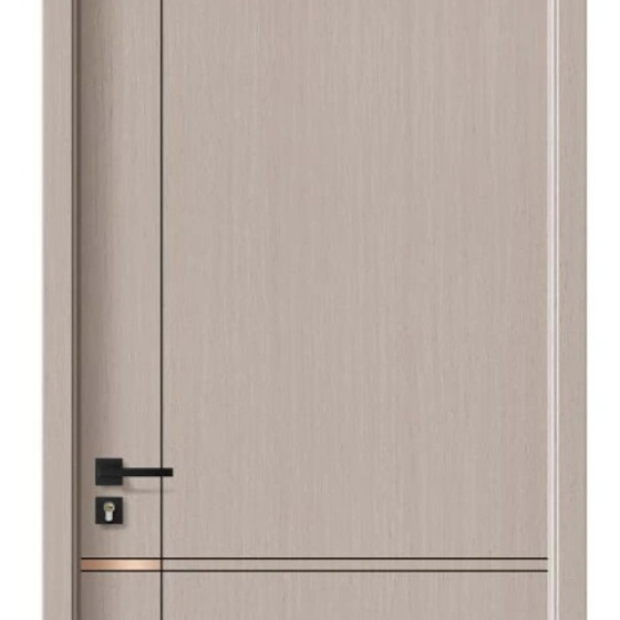 Translucent Oak No.1 + Brushed Copper Zero-Degree Interior Door QC-001