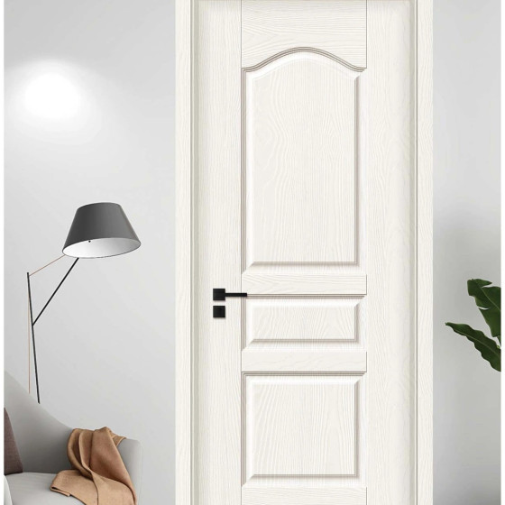 Warm White Embossed Molded Interior Door QC-6004