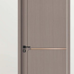 Translucent Oak No.2 + Brushed Copper Zero-Degree Interior Door QC-002