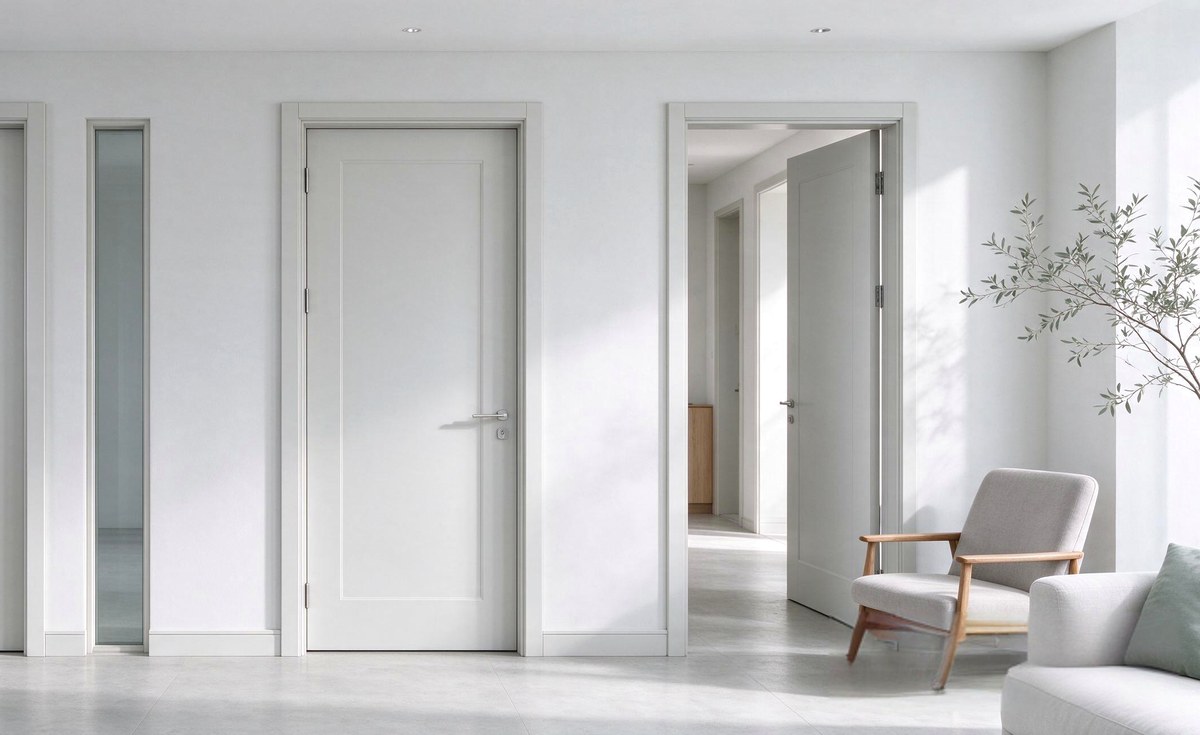 Porte en bois blanc KD-S910